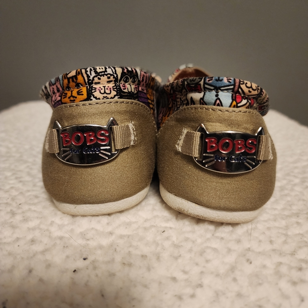 Bobs From Skechers Cat Print Slip On Memory Foam … - image 4